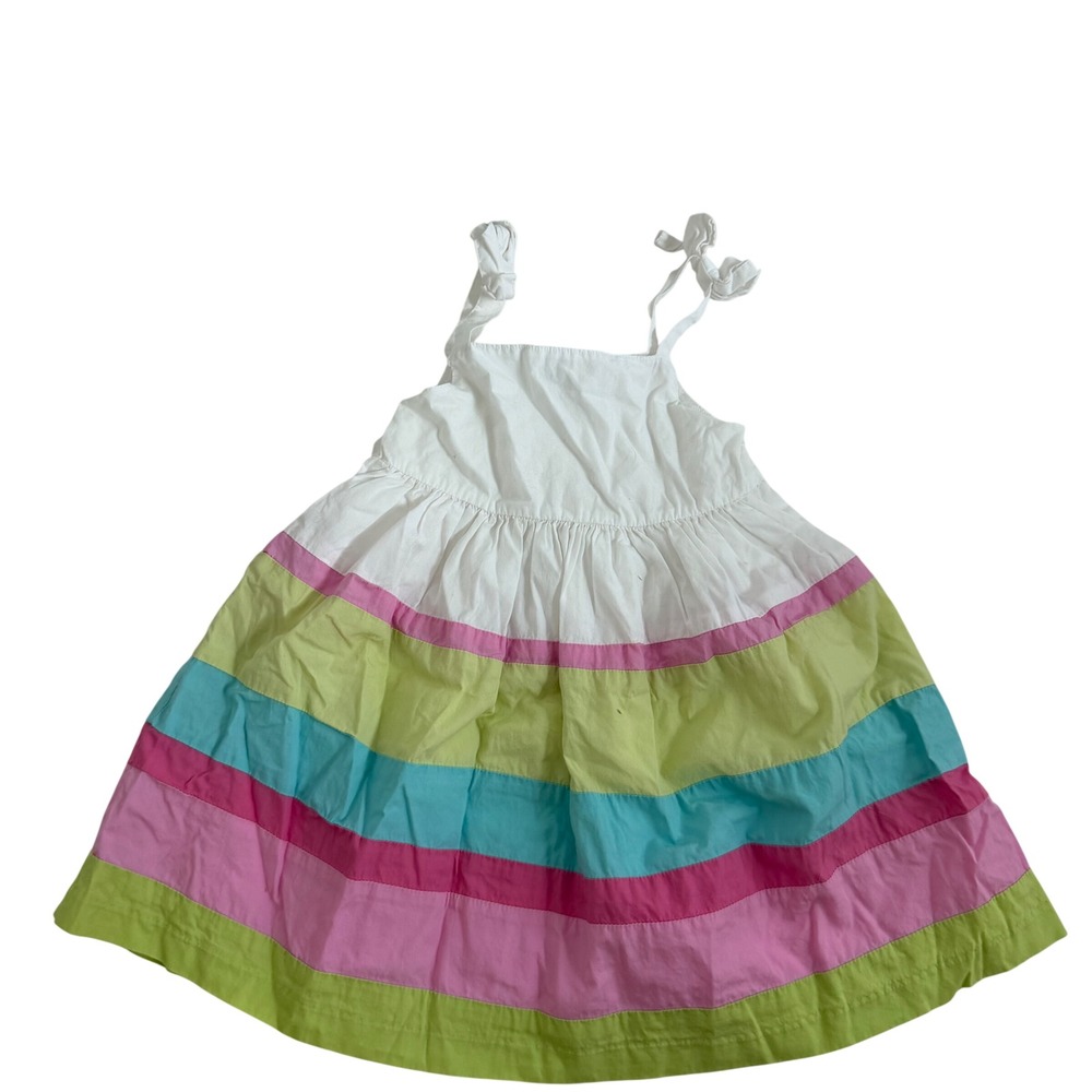Vintage Gymboree Striped Tiered Cotton Sundress Size 12-18 Months